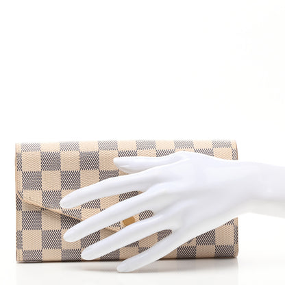 Louis Vuitton Damier Azur Sarah Wallet NM 2 of 6