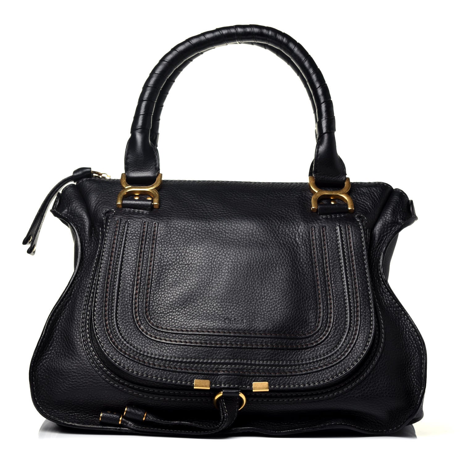 Chloe Calfskin Medium Marcie Satchel Black 1 of 9