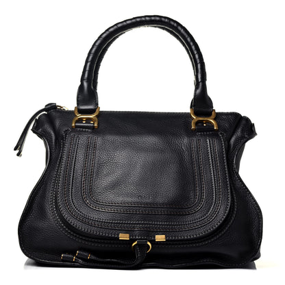 Chloe Calfskin Medium Marcie Satchel Black 1 of 9