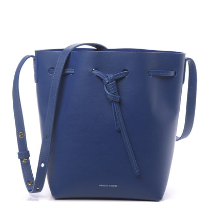 Mansur Gavriel Calfskin Mini Bucket Bag Royal 1 of 16
