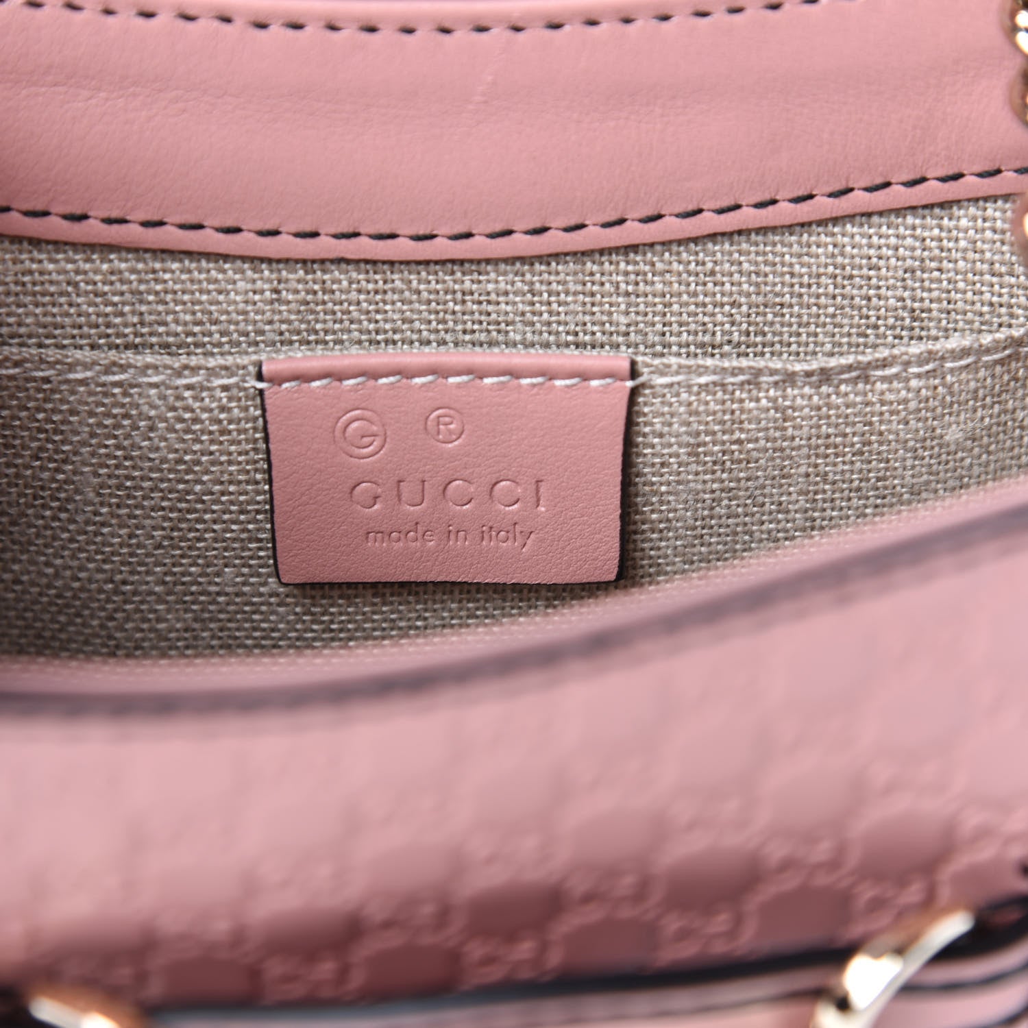 Gucci Microguccissima Mini Emily Shoulder Bag Soft Pink 8 of 10