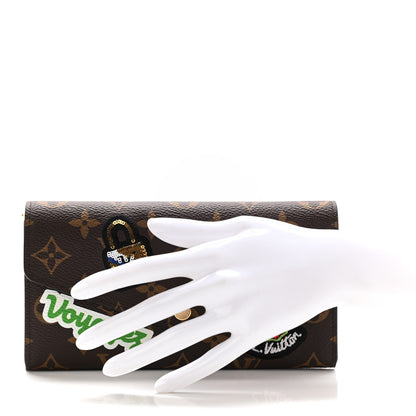 Louis Vuitton Monogram Travel Stickers Sarah Wallet 2 of 8