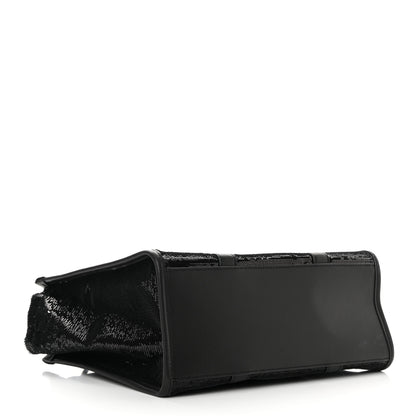 Marc Jacobs Sequin Medium The Tote Bag Black 4 of 13