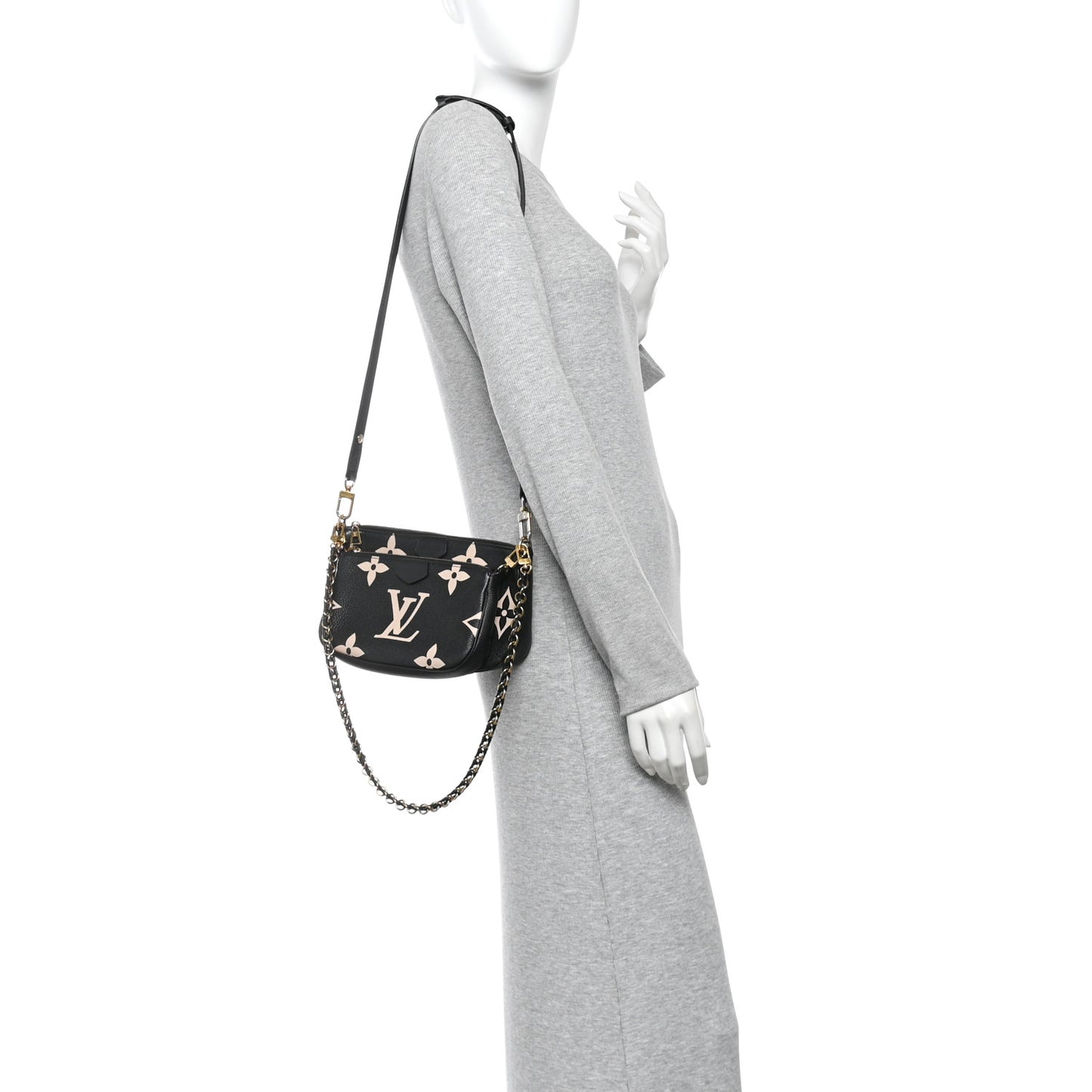 Empreinte Monogram Giant Multi Pochette Accessories Black Beige