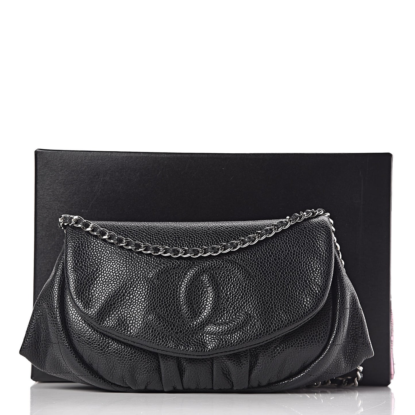 Caviar Half Moon Wallet On Chain WOC Black
