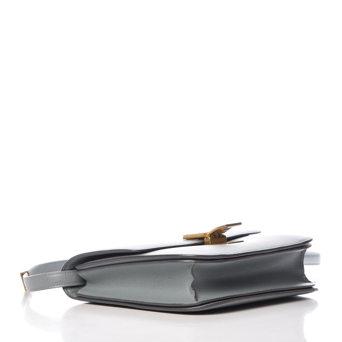 Liege Calfskin Medium Classic Box Flap Bag Storm