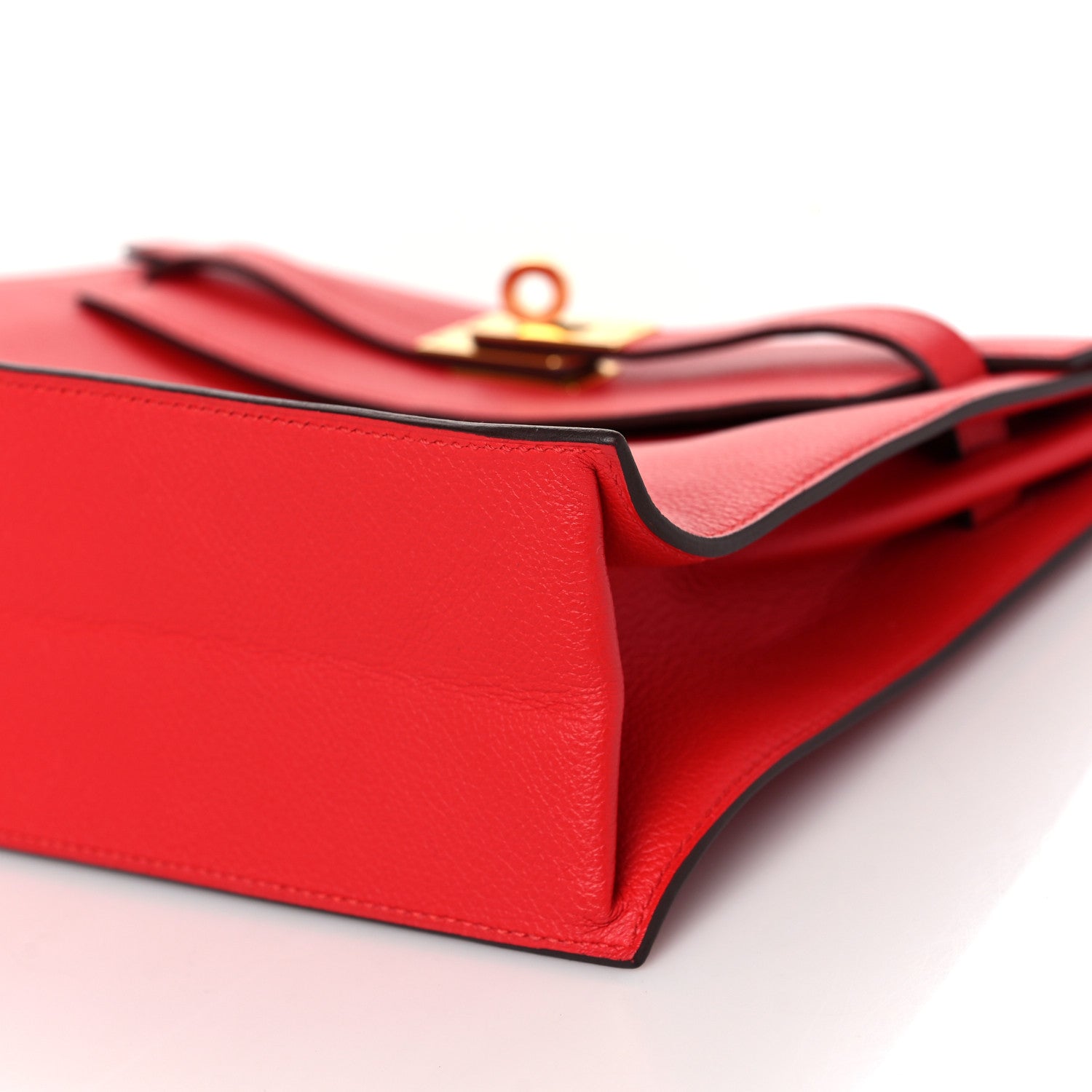 Hermes Evercolor Kelly Danse II Belt Bag Rouge De Coeur 7 of 8