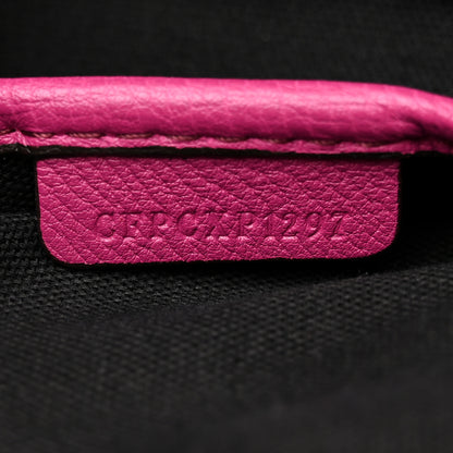 Burberry Grainy Calfskin House Check Medium Banner Tote Brilliant Fuchsia 7 of 12