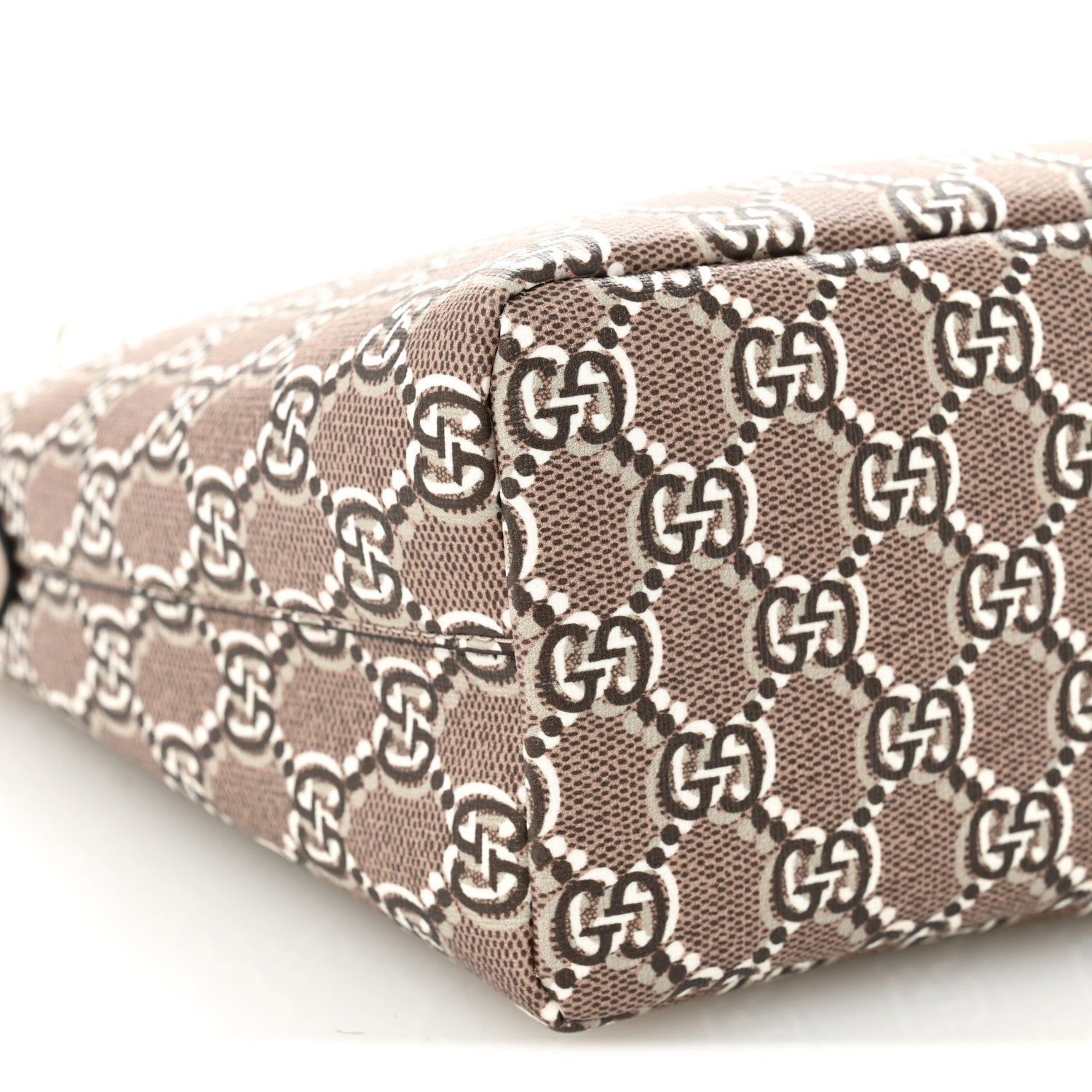 Gucci GG Shadow Monogram Super Mini Ophidia Shoulder Bag Taupe 9 of 10