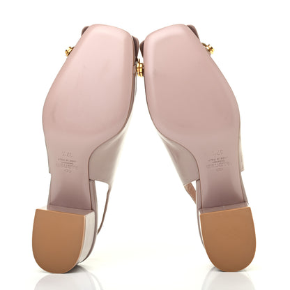 Valentino Garavani Patent Vlogo 30mm Slingback Pumps 37.5 Poudre 5 of 8