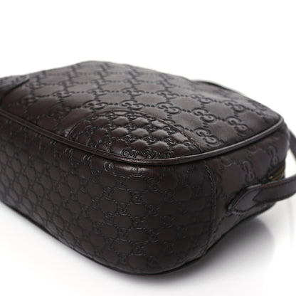 Gucci Guccissima Mini Bree Messenger Bag Chocolate 10 of 12