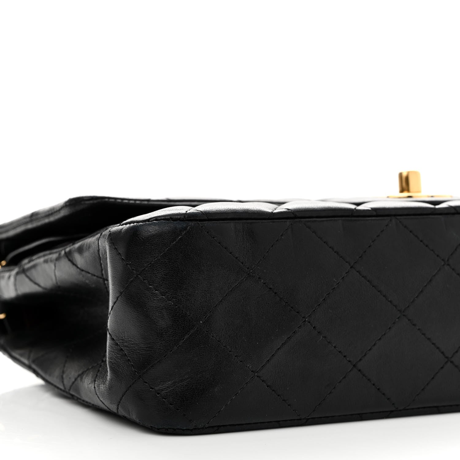 Chanel Lambskin Quilted Medium Double Flap Black 9 of 10