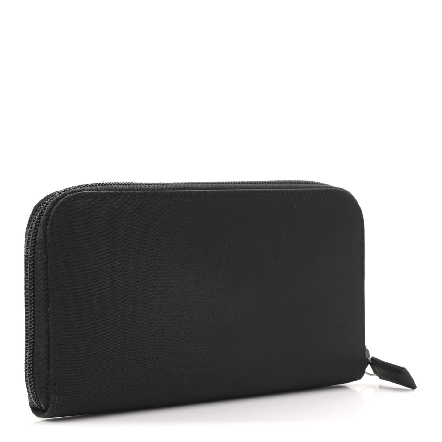 Tessuto Nylon Zip Around Wallet Black