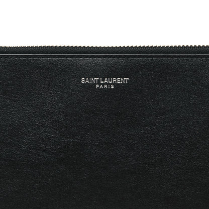 Saint Laurent Smooth Calfskin Flamingo Document Holder Black 8 of 12
