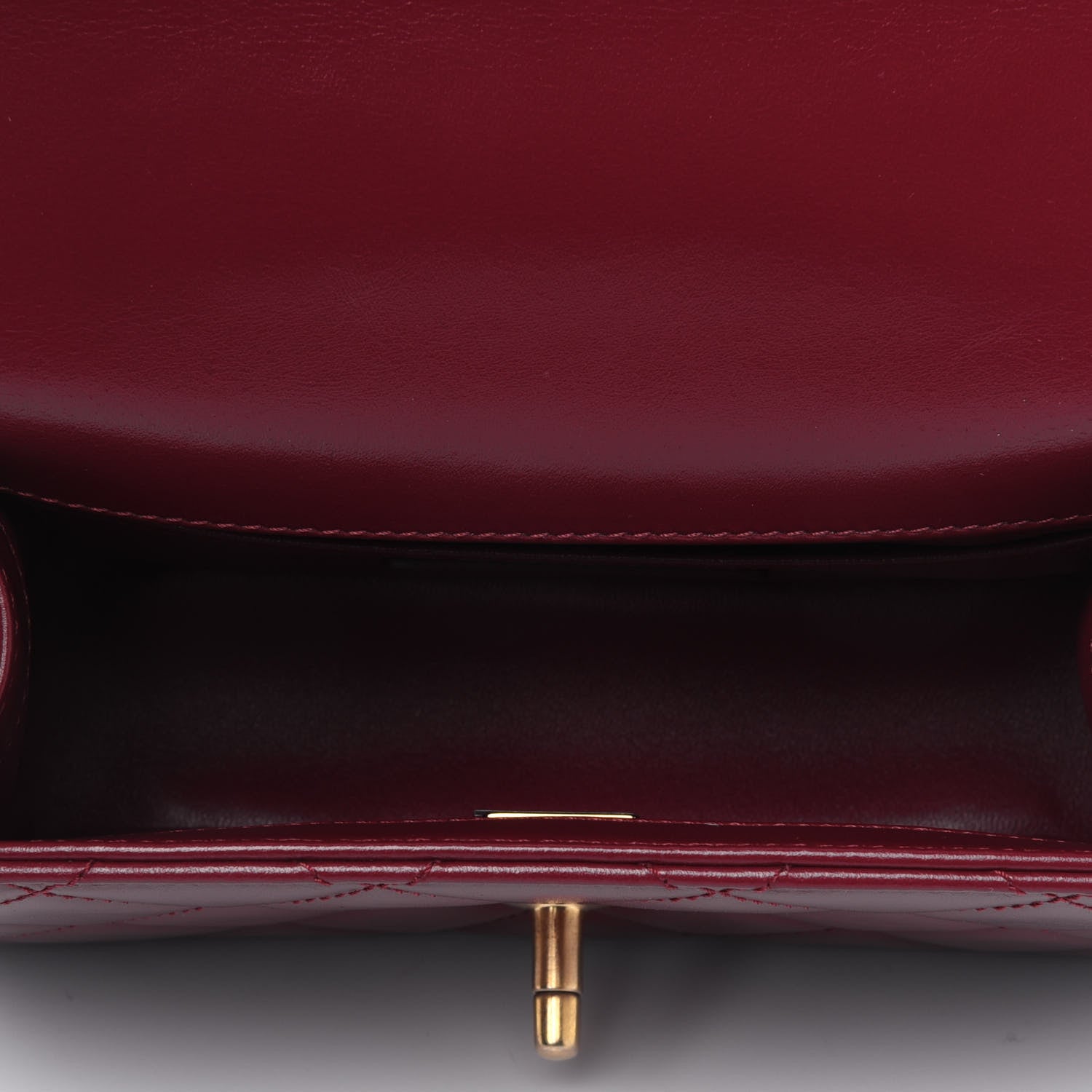 Chanel Calfskin Quilted Mini Perfect Fit Flap Burgundy 4 of 5