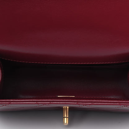 Chanel Calfskin Quilted Mini Perfect Fit Flap Burgundy 4 of 5