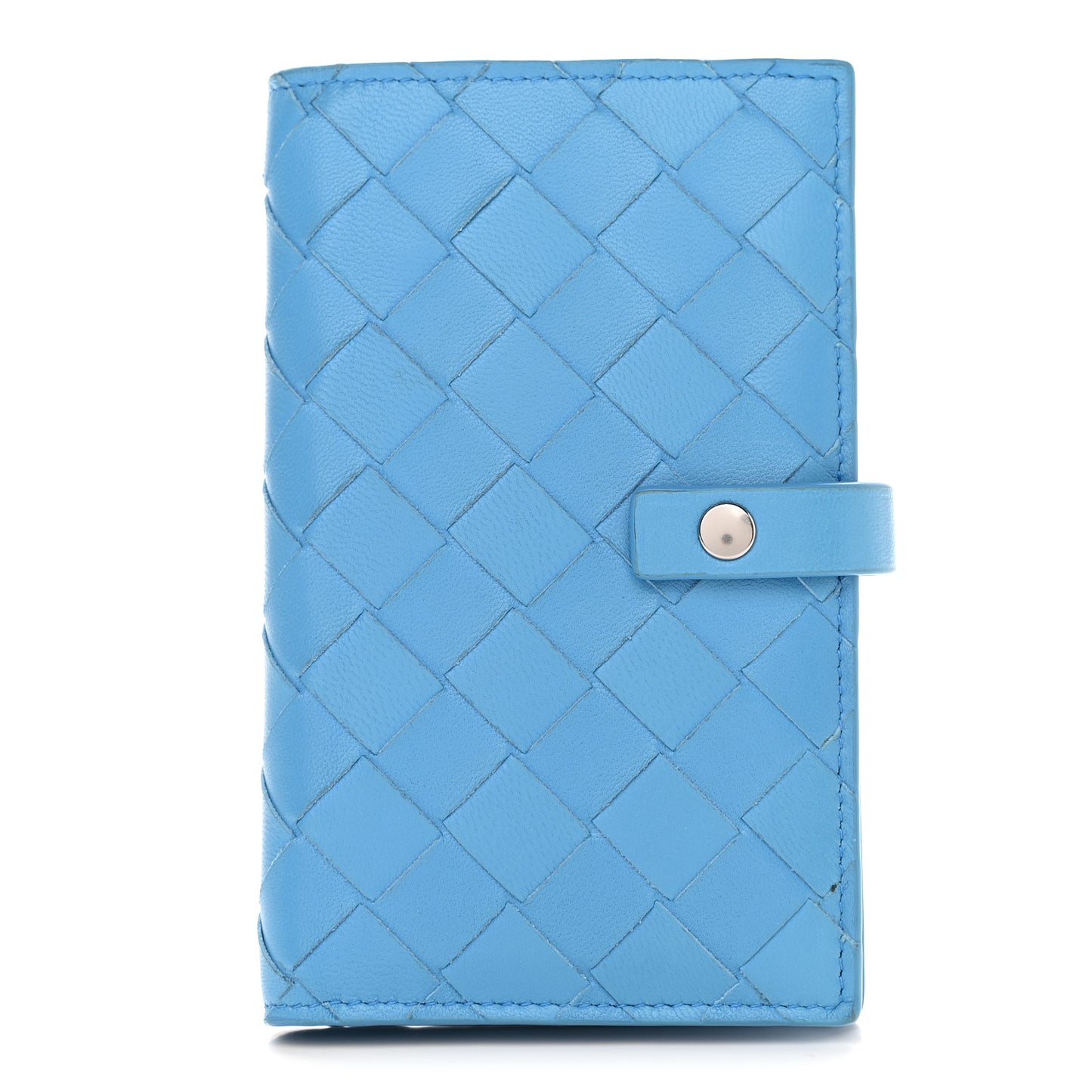 Nappa Intrecciato Bifold Zip Wallet Swimming Pool