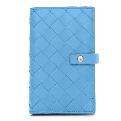 Bottega Veneta Nappa Intrecciato Bifold Zip Wallet Swimming Pool 1 of 6