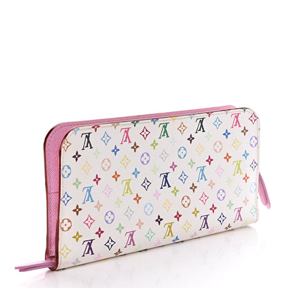 Louis Vuitton Monogram Multicolor Insolite Wallet White Litchi 3 of 8