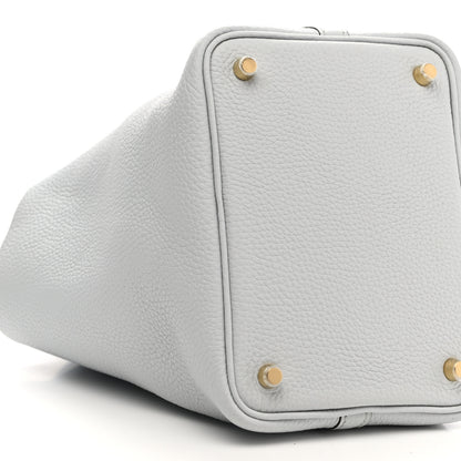 Hermes Taurillon Clemence Picotin Lock 18 PM Bleu Pale 9 of 11
