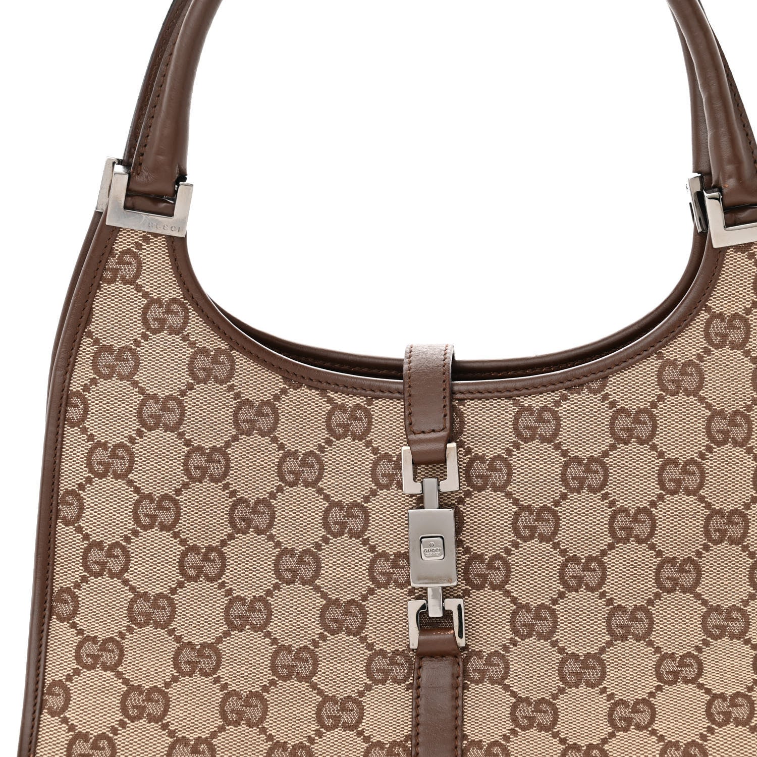 Gucci Monogram Small Bardot Bag Brown 8 of 13