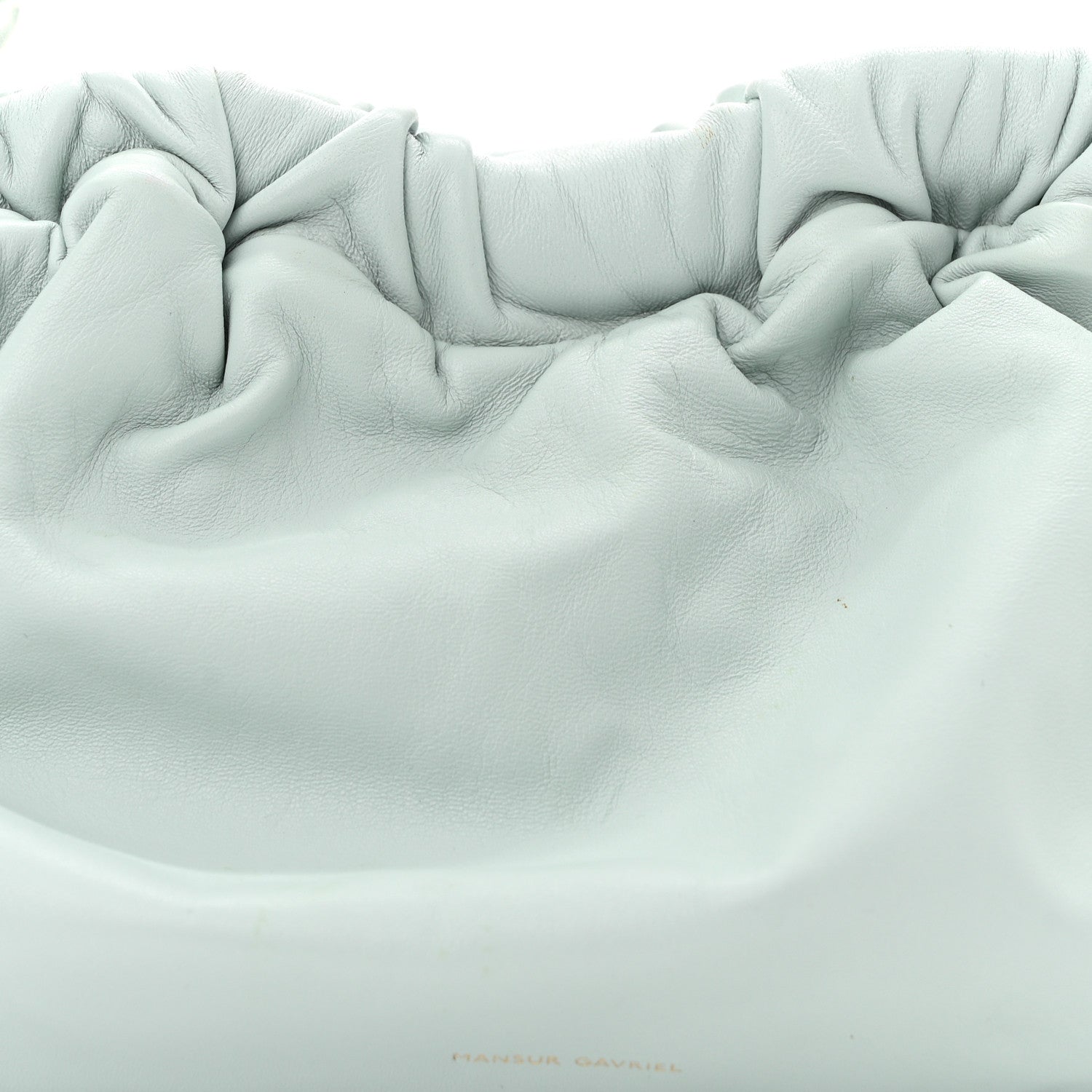 Mansur Gavriel Lambskin Mini Cloud Clutch Seafoam 7 of 11