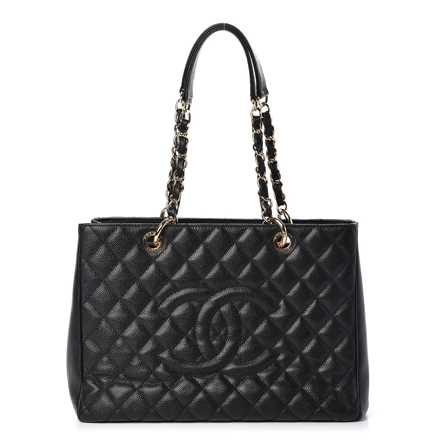 Chanel Caviar Quilted Grand Shopping Tote GST Black 1 of 9