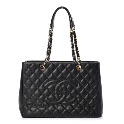 Chanel Caviar Quilted Grand Shopping Tote GST Black 1 of 9