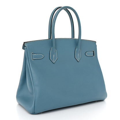 Hermes Epsom Birkin 30 Blue Jean 2 of 13