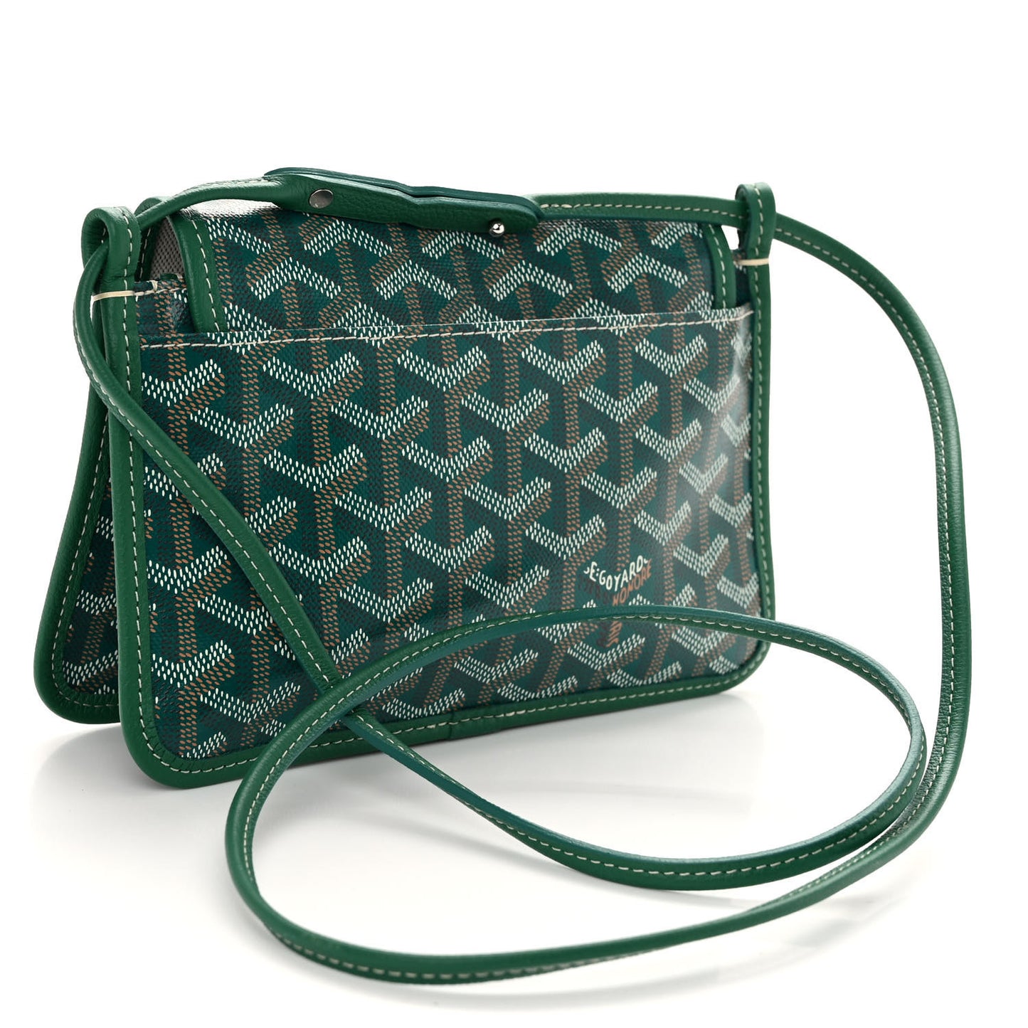 Goyardine Plumet Wallet Clutch Green