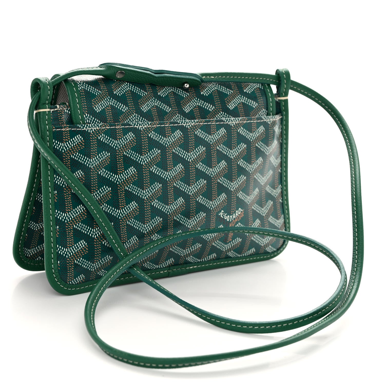Goyard Goyardine Plumet Wallet Clutch Green 3 of 11