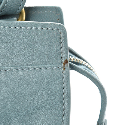 Saint Laurent Sheepskin Small Cabas ChYc Blue Glacier 19 of 22