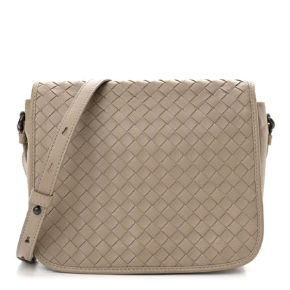 Bottega Veneta Nappa Intrecciato Mini Flap Crossbody Fume 1 of 16