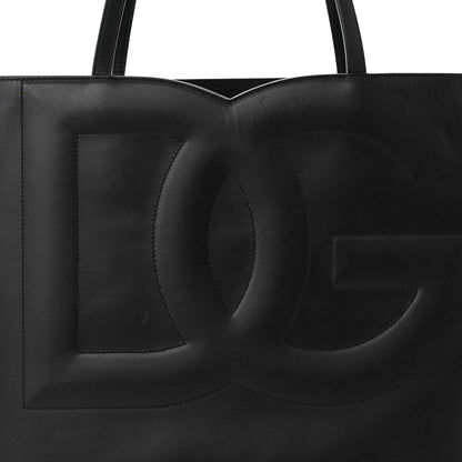 Dolce & Gabbana Calfskin DG Logo Shopper Tote Black 8 of 11