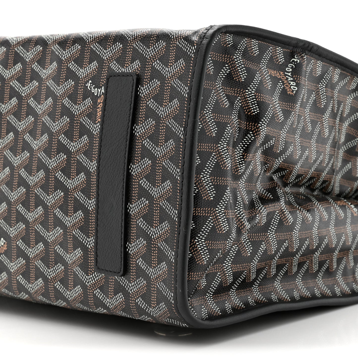 Goyardine Saint Leger Soft Briefcase Backpack Black