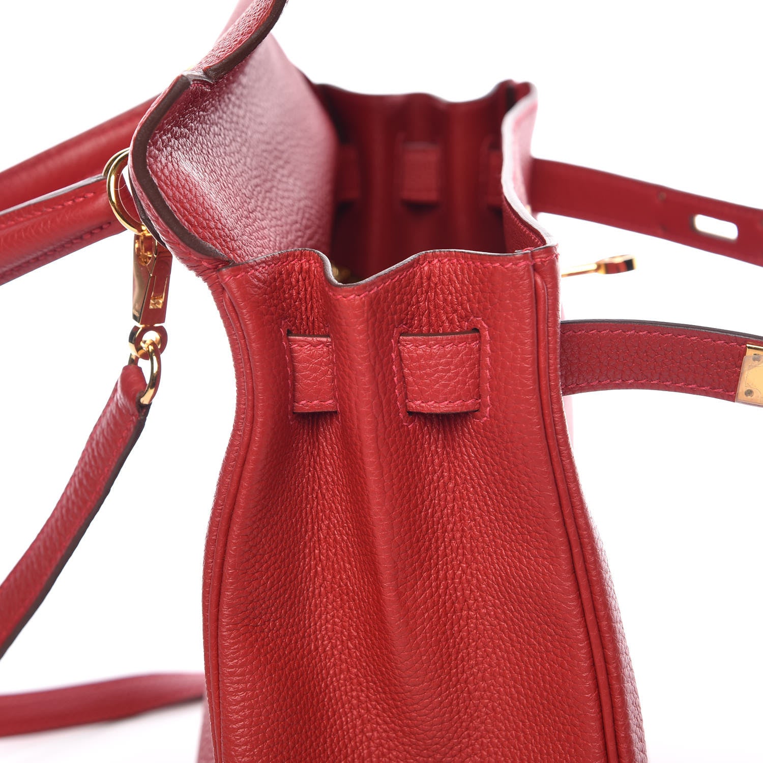 Hermes Togo Kelly Retourne 28 Rouge Casaque 11 of 37