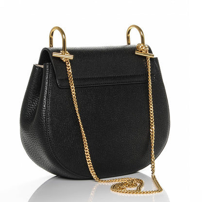Chloe Grained Lambskin Drew Shoulder Bag Black 3 of 6