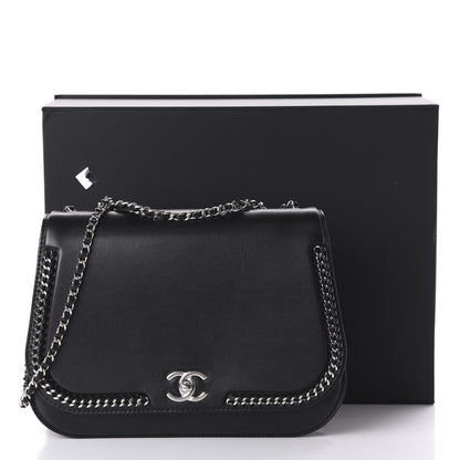 Chanel Calfskin Medium Braided Chic Flap Black 11 of 11