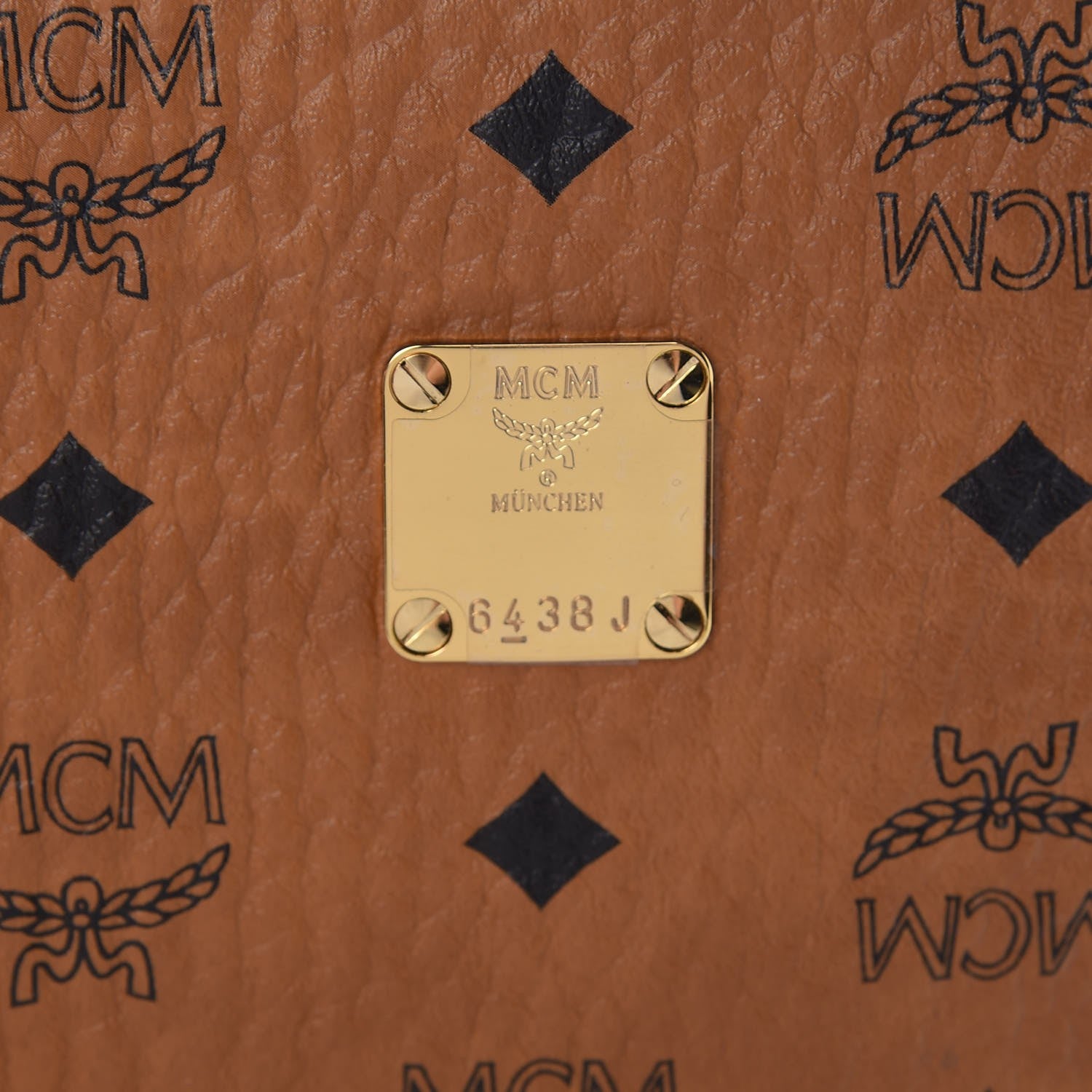 MCM Visetos Small Zip Pouch Cognac 9 of 9