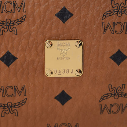 MCM Visetos Small Zip Pouch Cognac 9 of 9