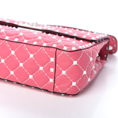 Valentino Garavani Lambskin Medium Free Rockstud Spike Shoulder Bag Shadow Pink 8 of 8