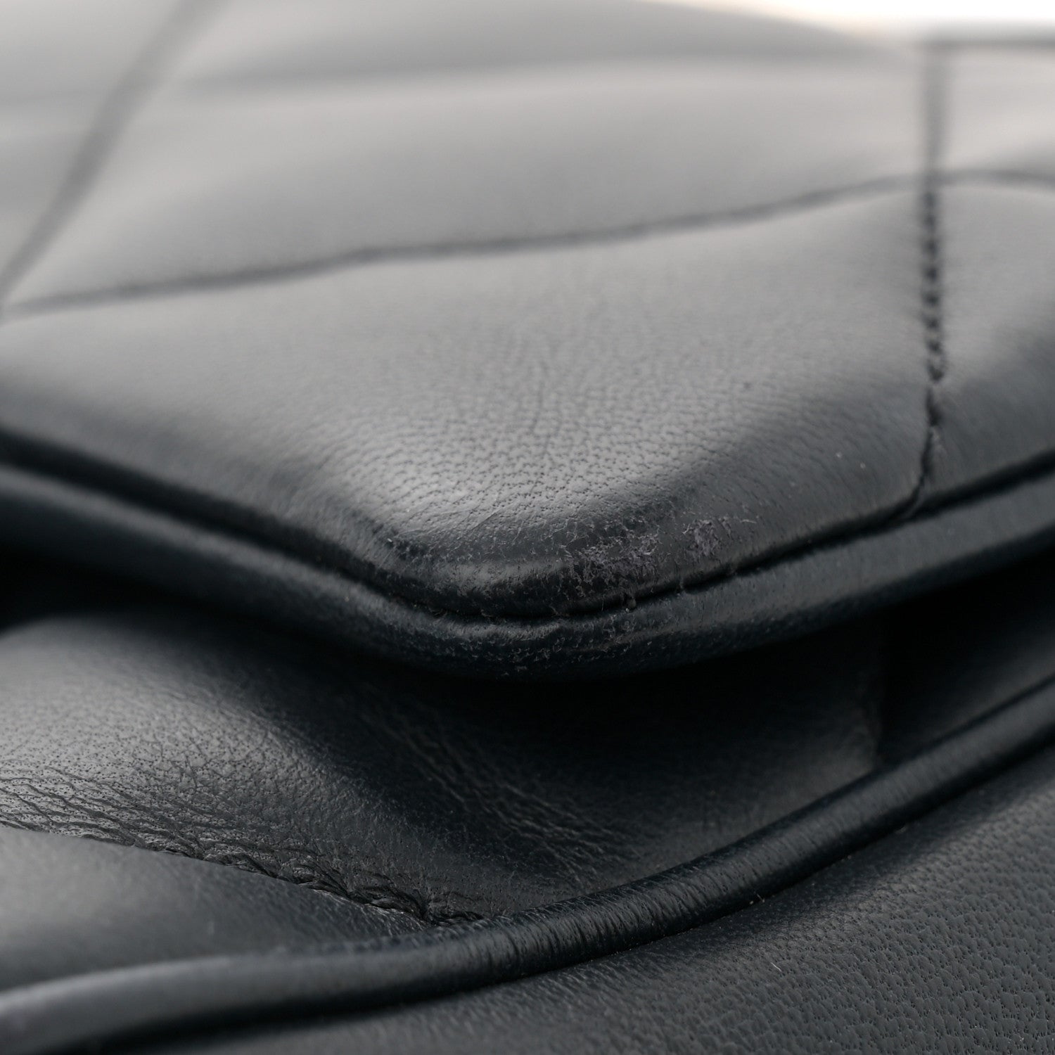 Chanel Lambskin Quilted Easy Carry Flap Navy 12 of 12