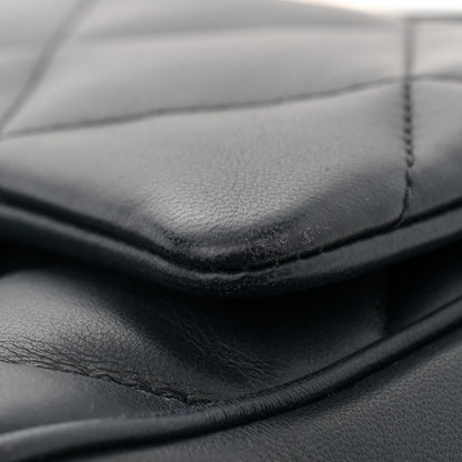 Chanel Lambskin Quilted Easy Carry Flap Navy 12 of 12