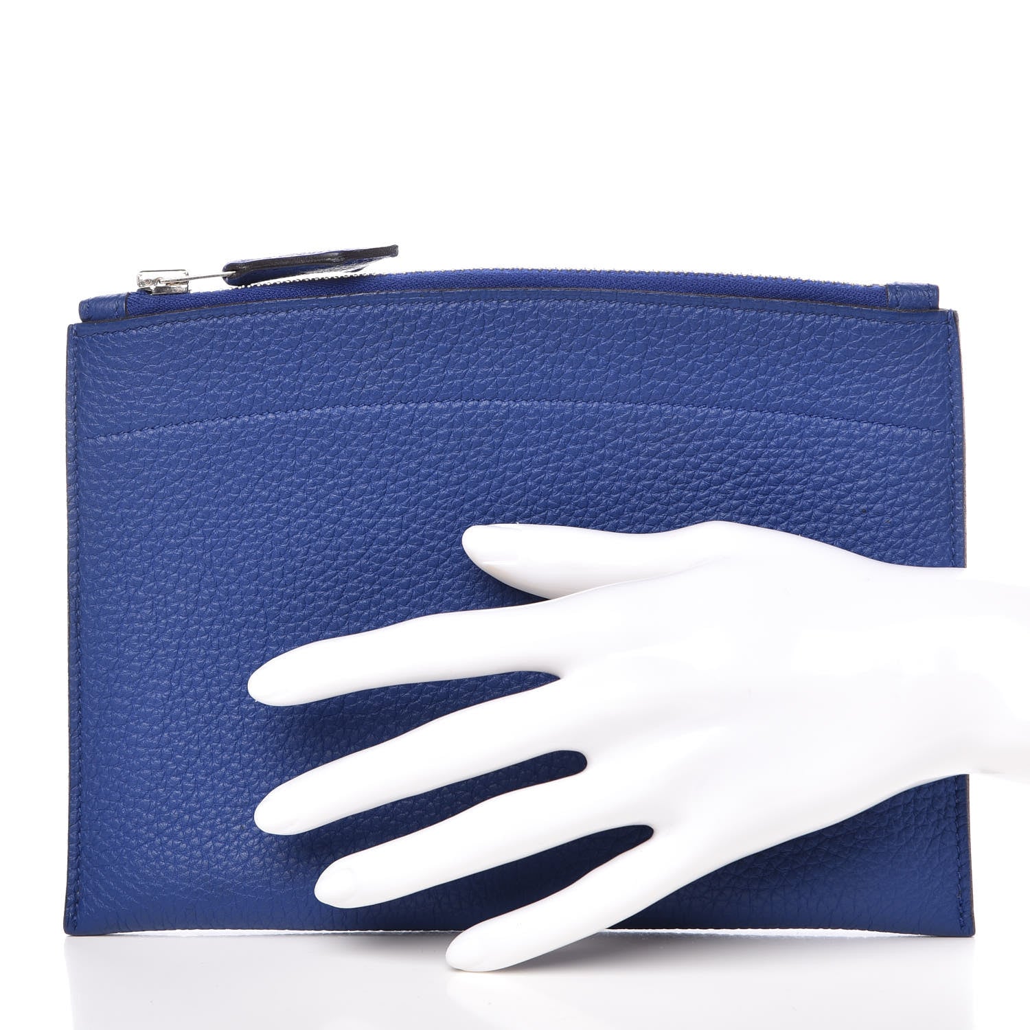 Hermes Togo Mini Bazar Pouch Bleu Electrique 2 of 9