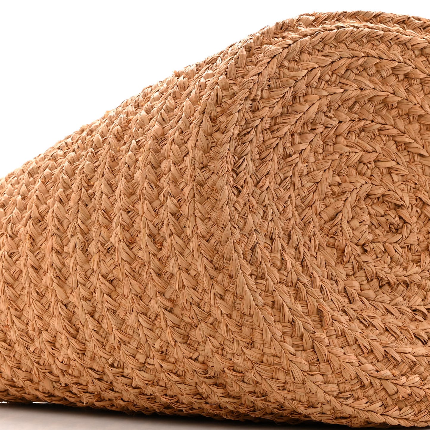 Raffia Calfskin Medium Panier Tote