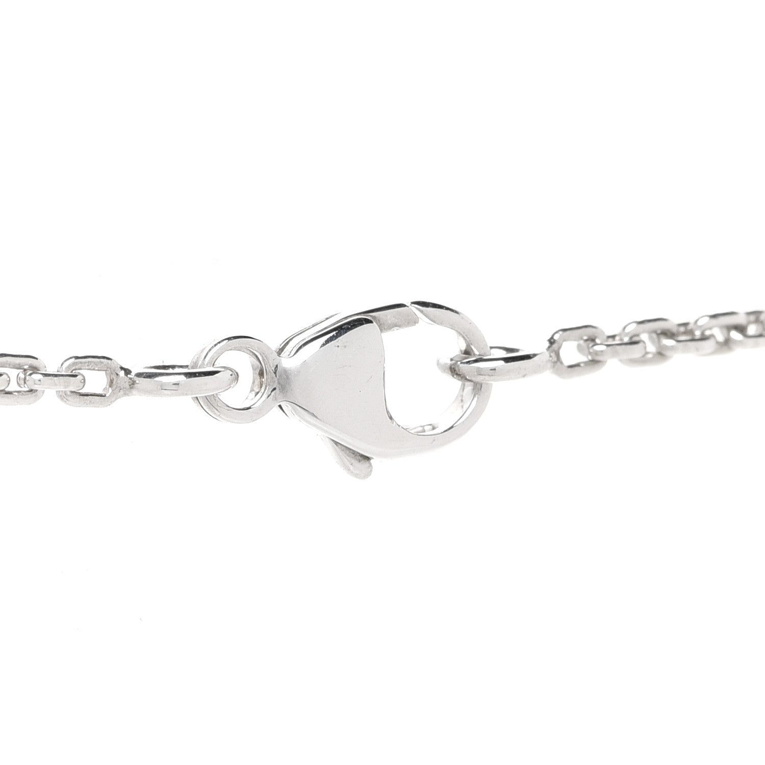 Louis Vuitton Sterling Silver Lockit Necklace 4 of 6