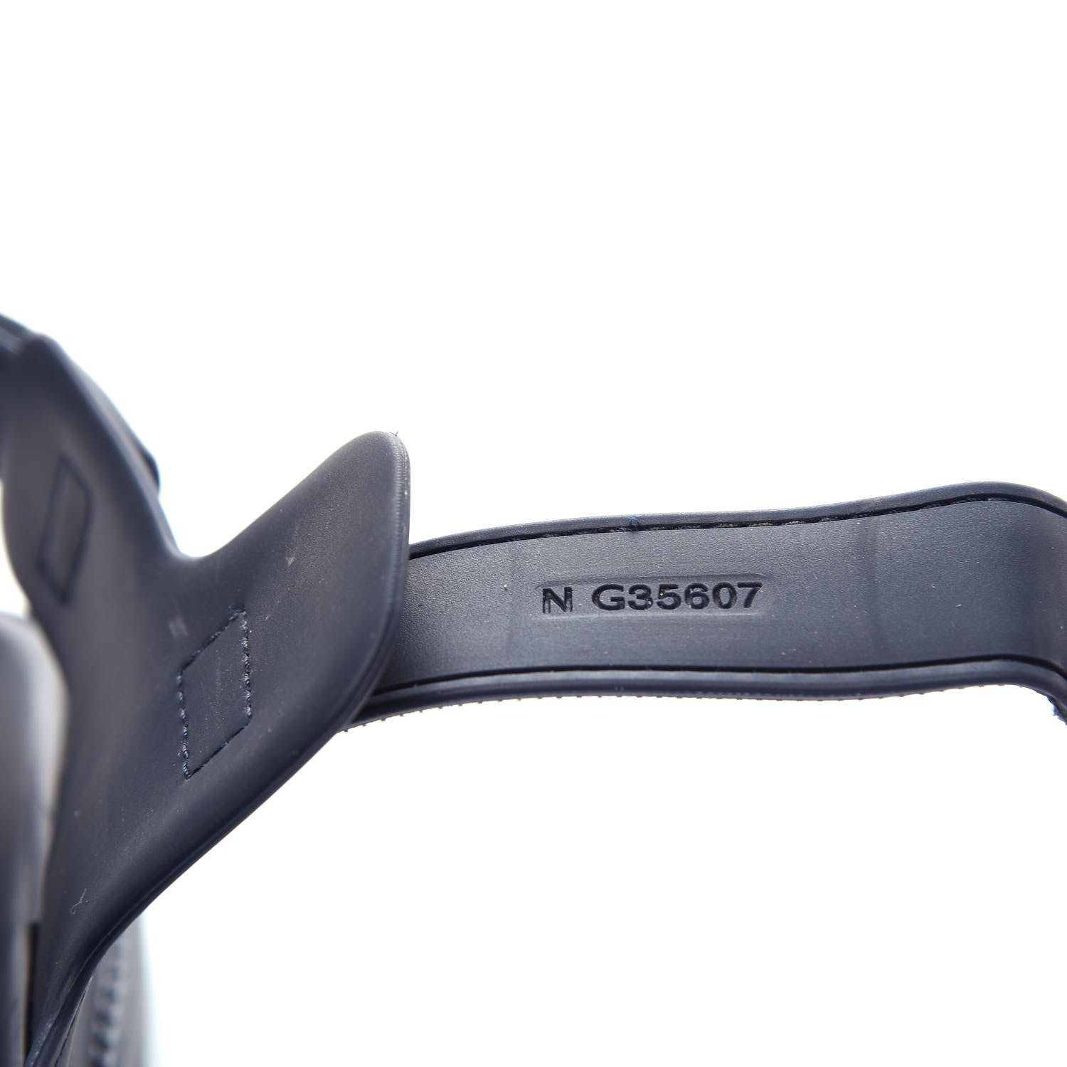 Chanel Rubber CC Dad Sandals 39 Navy 10 of 11