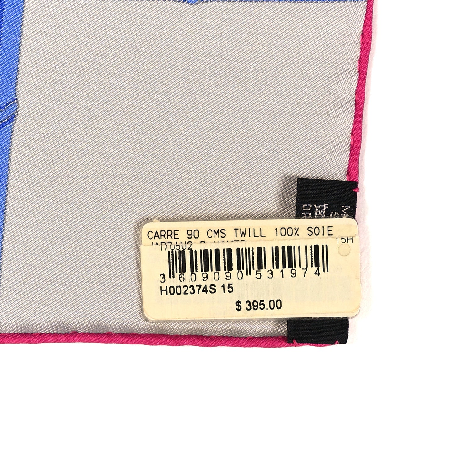 Hermes Silk Jardins D Hiver Scarf 90 Gris Vert Rose 3 of 3