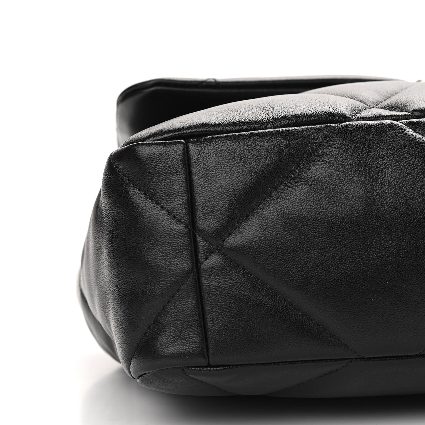 Lambskin Quilted Large Chanel 19 Flap Black