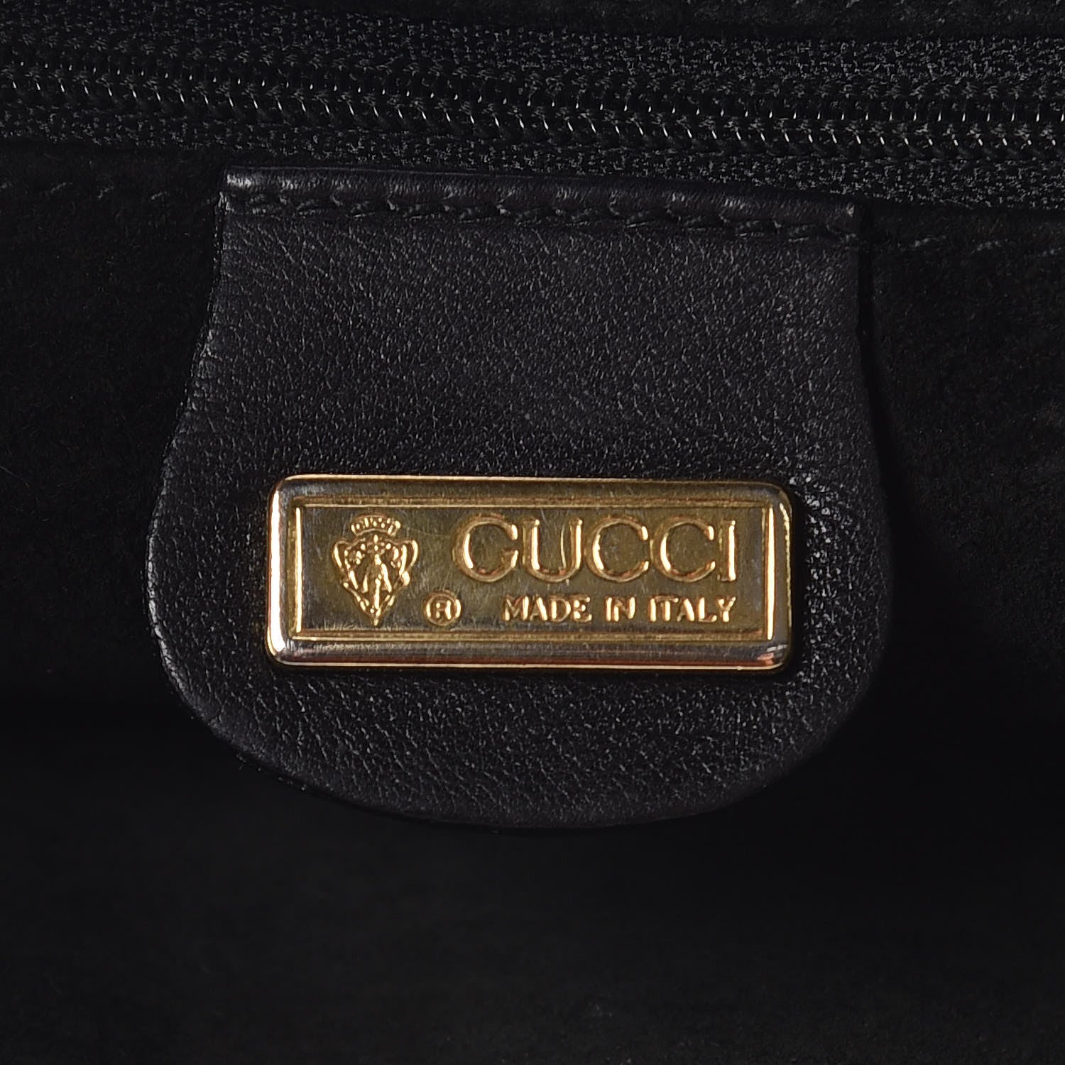 Gucci Ostrich Shoulder Bag Black 8 of 12
